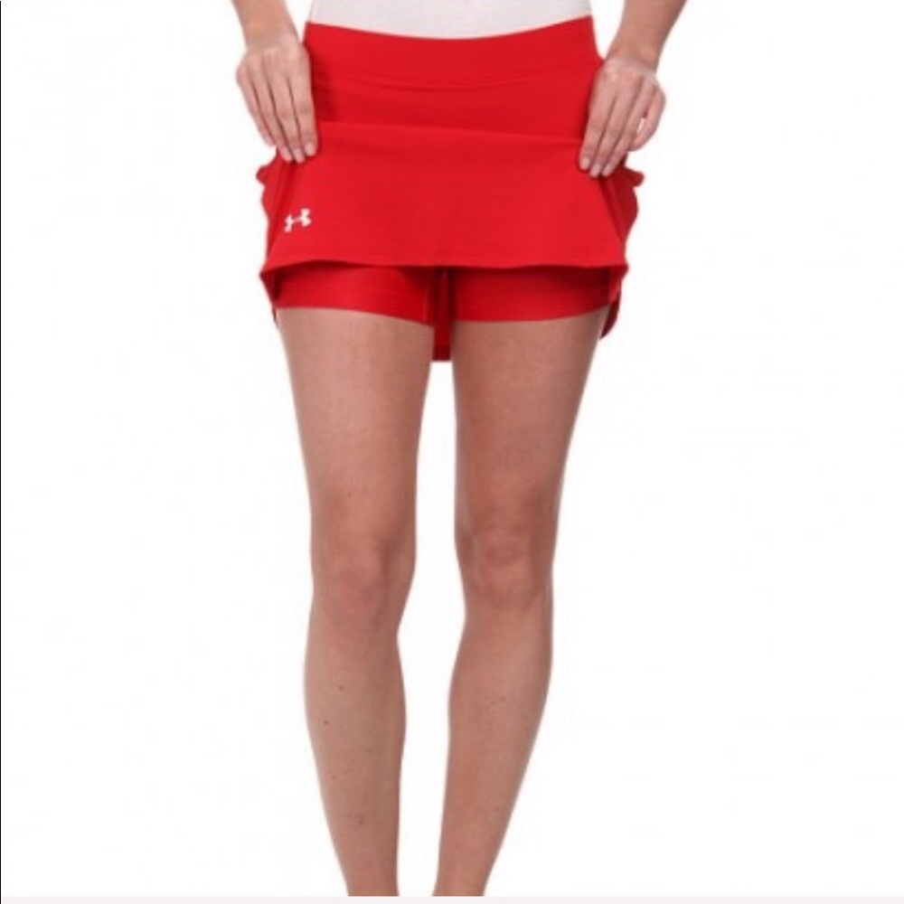 Under Armour Red Skort Shorts